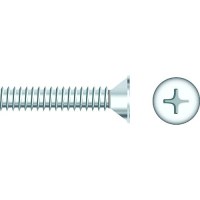 Seachoice 01791 Chrome Plated Ss Phillips Machine Screw - Flat Head, 1/4-20 X 2