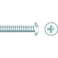 Seachoice 01817 Chrome Plated Ss Phillips Machine Screws - Truss Head, 1/4-20 X 1