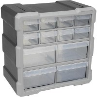 Seachoice 01977 12-Drawer Clear Plastic Cabinet - 50-01977 - 50-01977F1