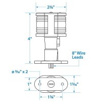 Seachoice All-Round Light, Masthead, Sail Boat Navigation, 3 In. Tall - 5991 - 50-05991F1
