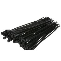 Seachoice Cable Ties, 8 In. Long, Mounting Design, 50 Lbs. Max Load, Uv Black, Pack Of 100 - 14171 - 50-14171F1