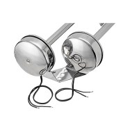 Seachoice Dual Trumpet Electric Horn, Stainless Steel, 123 Db Rating, 24V, 5 Max Amps. 18-1/2 In. L X 8 In. W X 5 In. H - 50-14631 - 50-14631F1