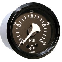 Seachoice 15234 Gauge, Black Bezel / Black Face, Water Pressure - 50-15234 - 50-15234F1