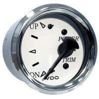 Seachoice 15631 Gauge, Chrome Bezel / White Face, Trim (Honda) - 50-15631 - 50-15631F1