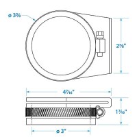 Seachoice Exhaust Guard Covers (2 Per Pack) - 28351 - 50-28351F1