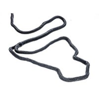 Seachoice 40501 Double Braid Nylon Dock Line, Black, 3/8-Inch X 10 Feet, 15-Inch Eye Splice, Pre-Shrunk, Heat Stabilized - 40501 - 50-40501F1