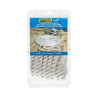 Seachoice 3-Strand Twisted Nylon Dock Line, White, 3/4