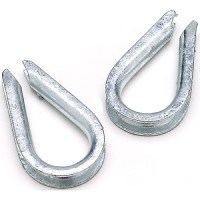 Rope Thimble-Galv-1/2 -Bulk - 43340 - 50-43340F1