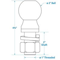 Seachoice Chrome Plated Steel Trailer Coupler Ball - 50-51341 - 50-51341F1