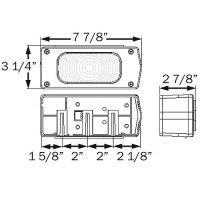 Waterproof Universal Mount Combination Tail Light7-Function, Passenger Side - St36Rssch - 50-51881F1