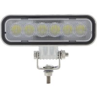Seachoice 53008 Led Flood Beam Rectangular Work Light, 12/24V, White Housing, 6 Leds - Tll60Fwsch - 50-53008F1