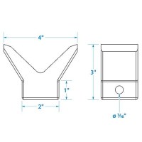 Bow Stop-2 X2 -3/8 I.D.(Bulk) - 56250 - 50-56250F1
