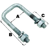 Sq U-Bolt-4 1/16X2 13/16(Bulk - 57240 - 50-57240F1