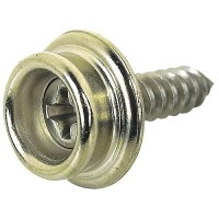Seachoice Stainless Steel Button Stud With Tapping Screw#8 X 3/8