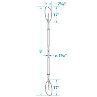 Seachoice 71137 Curved-Blade Kayak Paddle, 8' - 50-71137 - 50-71137F1