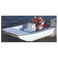 Carver 71018F10 Center Console Bay Style Fishing With Shallow Draft Hull, 18'6, Poly-Flex Ii Slate Gray O/B - 71018F10 - 500-71018F10F1