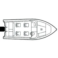 Carver 79003F02 Flex-Fit Pro™ Poly-Flex Ii Fish & Ski Boats I/0 Or O/B, Black - 79003F-02 - 500-79003F02F1