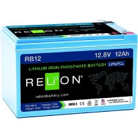 Relion Rb12 Lifepo4 Lithium Iron Phosphate 12V Battery - Rb12 - 569-Rb12F1