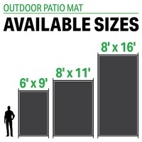 Fultyme Rv 6068 Outdoor Patio Mat, Grey/Light Tan, 8' X 11' - 8 X Toupe/Light Grey - 590-6068F1