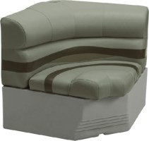 Wise Bm11461749 Premier Pontoon 32 Radius Corner Section W/Base, Mocha Java/ Mushroom/Cafe - Bm1146-1749 - 144-Bm11461749F1