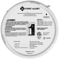 First Alert 1046846 Rv Approved Battery-Operated Smoke Alarm - 1046846 - 631-1046846F1