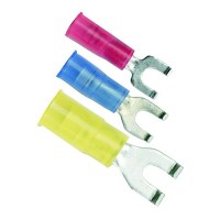 Ancor 210302 Marine Grade® Nylon Spade Terminal, #8 Fastener, 22-18 Wire, Red, 25/Pk - 210302 - 639-210302F1