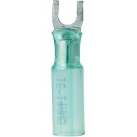 Ancor 314225 Marine Grade® Heat Shrink Spade Terminal, #8 Fastener, 16-14 Wire, Blue, 25/Pk - 314225 - 639-314225F1
