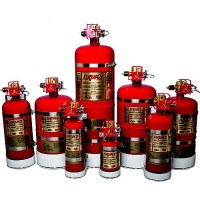 Fireboy Ma20025227Bl Ma2 Auto/Manual Discharge Hfc-227Ea Fire Extinguisher W/Mount, 25 Cu. Ft. - Ma20025227Bl - 669-Ma20025227Blf1