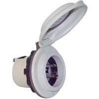 Marinco 30A/125V Contour Power Inlet With Stainless Steel Trim - 304El-B - 69-304Elbf1