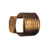 Fairview 109B Brass Square Head Pipe Plug, 1/4