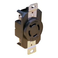 Marinco 4-Wire 12/24V Locking Charging/Trolling System Receptacle - 2018Br - 69-2018Brf1