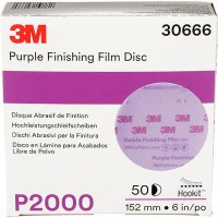 Hookit™ Purple Finishing Film Discs, 50/Box - 30666 - 71-30666F1