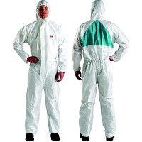 3M™ Marine 45203Xl Coverall White/Green 5/6 3Xl - 7000089643 - 71-45203Xlf1