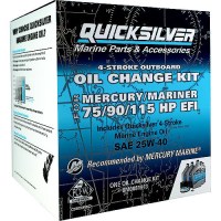 Quicksilver 8M0081913 4-Stroke Outboard Oil Change Kit, 5-Liter - 8M0081913 - 710-8M0081913F1