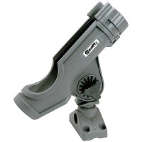 Scotty 230Gr Powerlock Rod Holder W/#241 Side/Deck Mount, Gray - 0230-Gr - 736-230Grf1