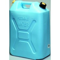 Scepter 004933 Manual Vent Military Style Water Jerry Can W/Crc, 5.3 Gal./20L, Light Blue - 4933 - 770-004933F1