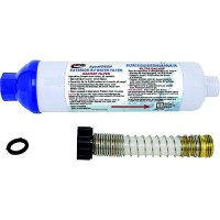 Valterra A011131Vp Aquafresh Replacement Exterior Water Filter W/Hose Connections & Hose Saver - A01-1131Vp - 800-A011131Vpf1