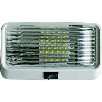 Valterra Dg71253Vp Incandescent Surface Mount Porchlight W/Switch, Rectangular, White W/Clear Lens - Dg71253Vp - 800-Dg71253Vpf1