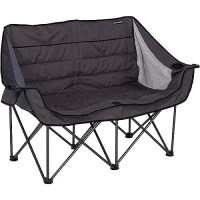 Lippert 2021128650 Campfire Folding Loveseat, Dark Grey - 2021128650 - 804-2021128650F1