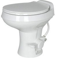 Flow Max™ Rv Toilet - White Round Plastic Bowl - 2024030310 - 804-2024030310F1