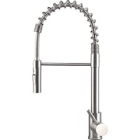Flow-Max 719323 Coiled Spring Sprayer Faucet, Stainless Steel - 719323 - 804-719323F1