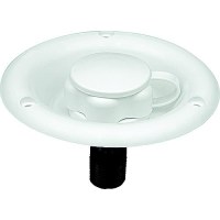 B&B Molders 94220 City Water Dish W/ Plastic Check Valve, Polar White - 94220 - 865-94220F1