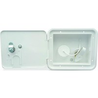 B&B Molders 94253 City/Gravity Water Center W/Brass Check Valve, Polar White - 94253 - 865-94253F1