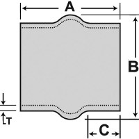 Shields Marine Straight Epdm Rubber Hump Hose, 3-1/2
