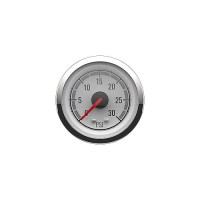 Quicksilver 8M6020079 Water Pressure (0-30Psi), White/Chrome - 8M6020079 - 710-79-8M6020079F1