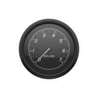 Quicksilver 8M6020098 Tachometer (7,000Rpm), Black/Matte Black - 8M6020098 - 710-79-8M6020098F1