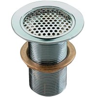 Flush Mount Drain For Pipe, Chrome/Bronze - 0361005Chr - 9-0361005Chrf1