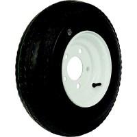 Loadstar Bias Tire And Wheel (Rim) Assembly K353 480-12 5 Hole 4 Ply, White, Conventional - 30560 - 966-30560F1