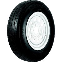 Loadstar Bias Tire And Wheel (Rim) Assembly Kr25 St145/R-12 5-Hole 8 Ply, White, Modular - 31212 - 966-31212F1