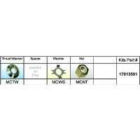 Solas 17013501 Fixed Hub Prop Hardware Kit - Mercury, Type C - 17013501 - 496-17013501F1